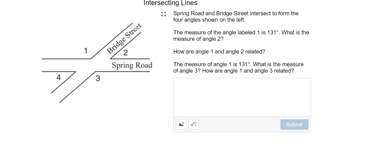 Task 1: Determining Angle Pairs Use the diagram