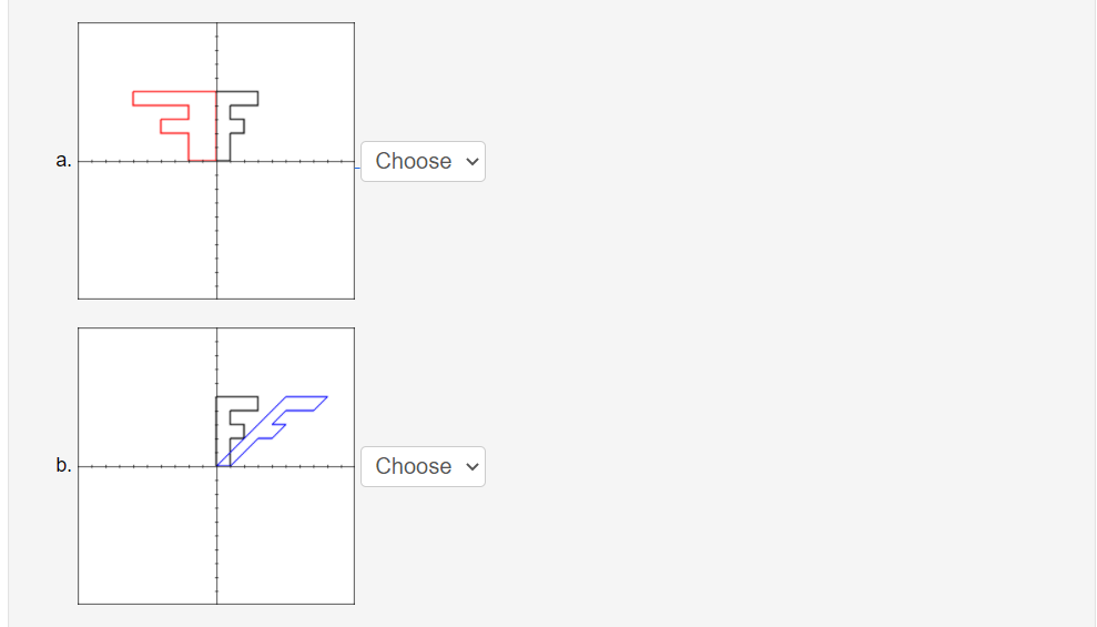 Match each of the following before-after pictures