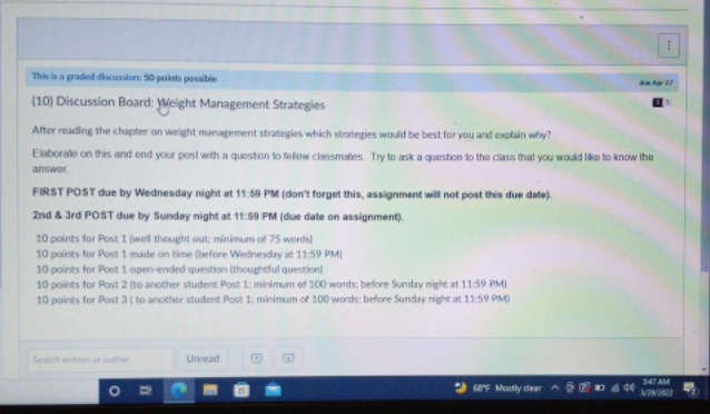 I need a essay on weight management strategies