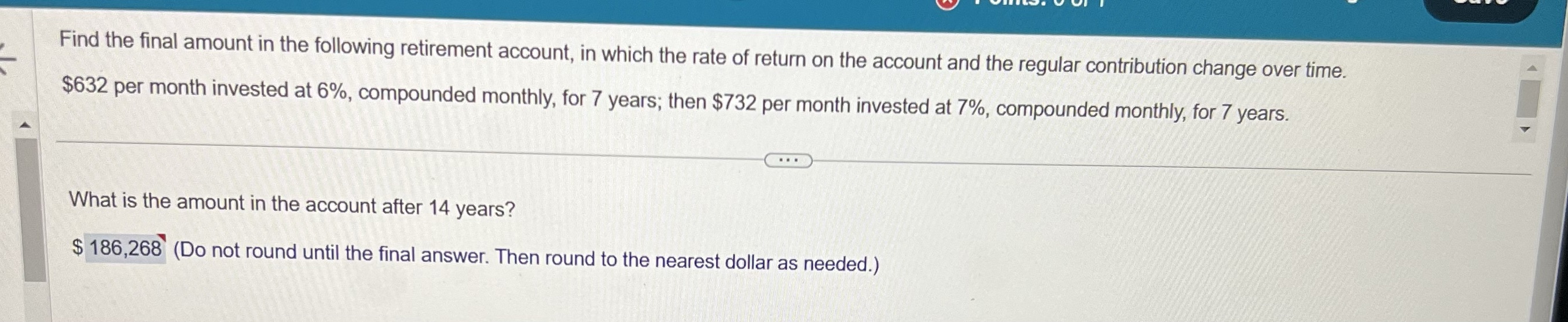 Please help Find the final amount in the