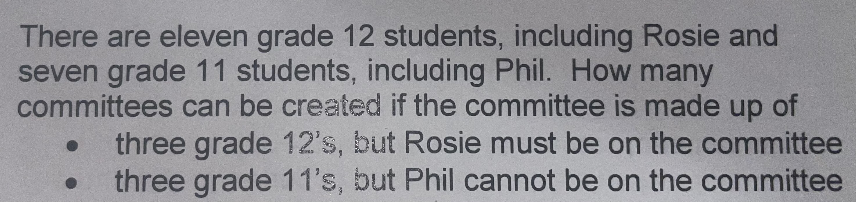 There are eleven grade 12 students, including