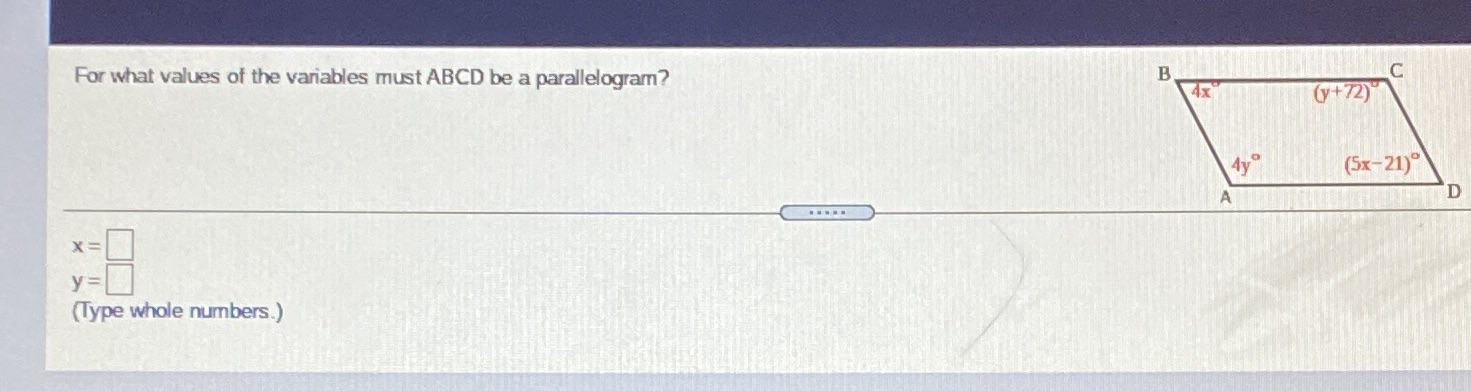 For what values of the variables must ABCD be a