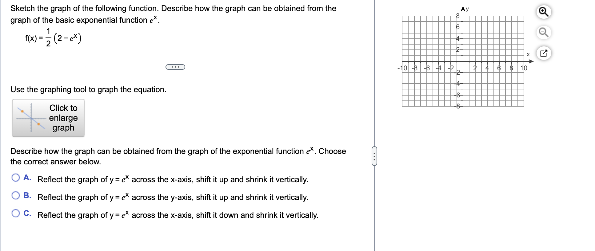 Sketch the graph of the following function.