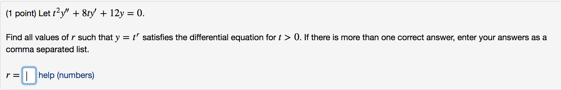 please answer these, no need for steps (1 point)