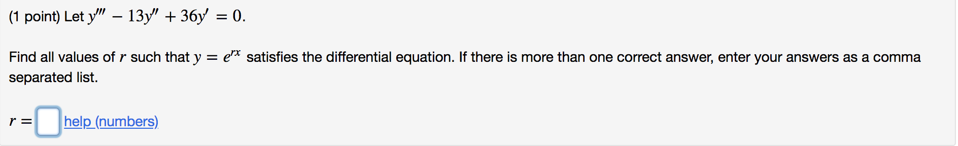 please answer these, no need for steps (1 point)