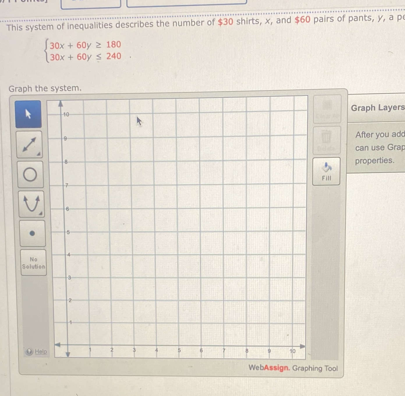 This system of inequalities describes the number