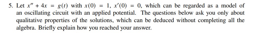 (a) (2 points) Let g(r) = cos r. What is the