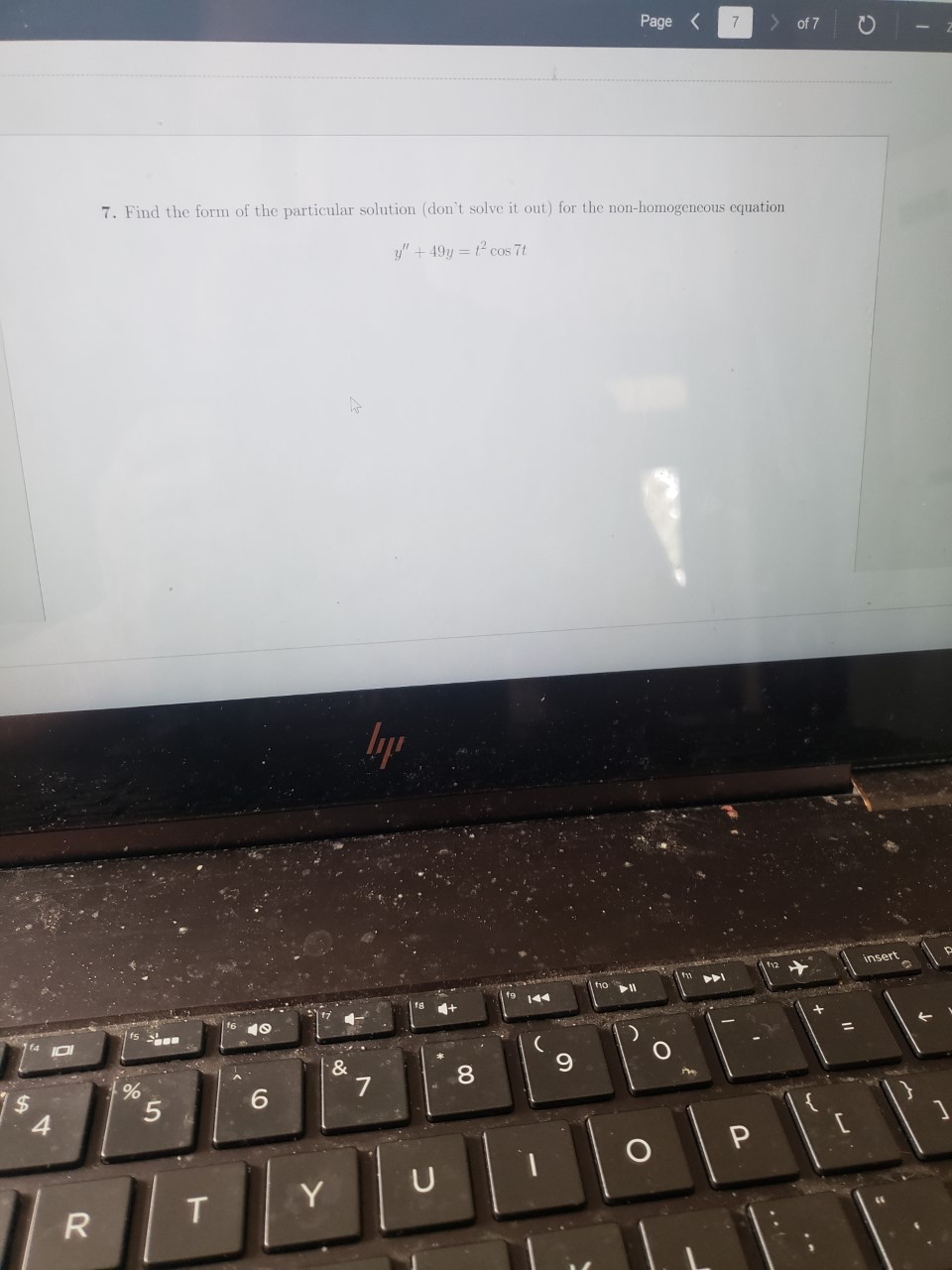 can somebody solve problem 7 thanks! Page 7  style=