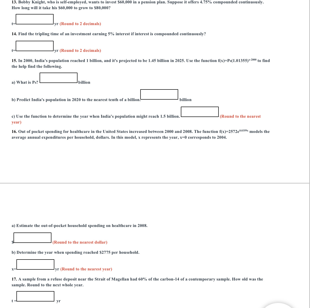 13. Bobby Knight, who is self-employed, wants to