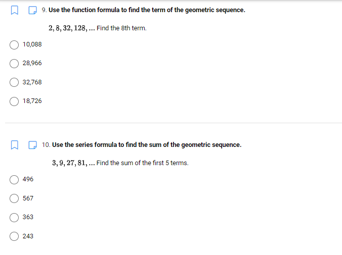 Subject : Algebra 1 Objective : Answer the given