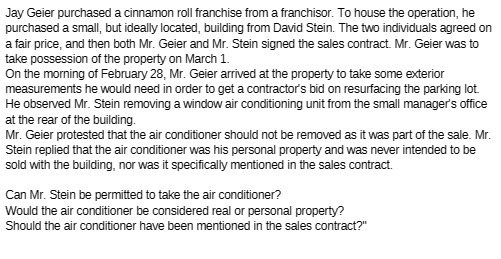 Jay Geier purchased a cinnamon roll franchise