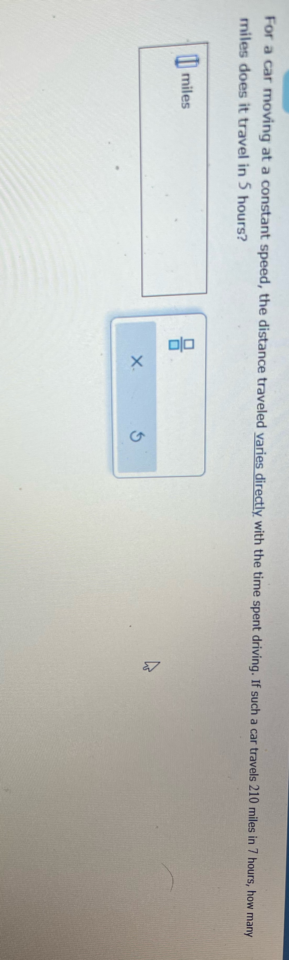 For a car moving at a constant speed, the