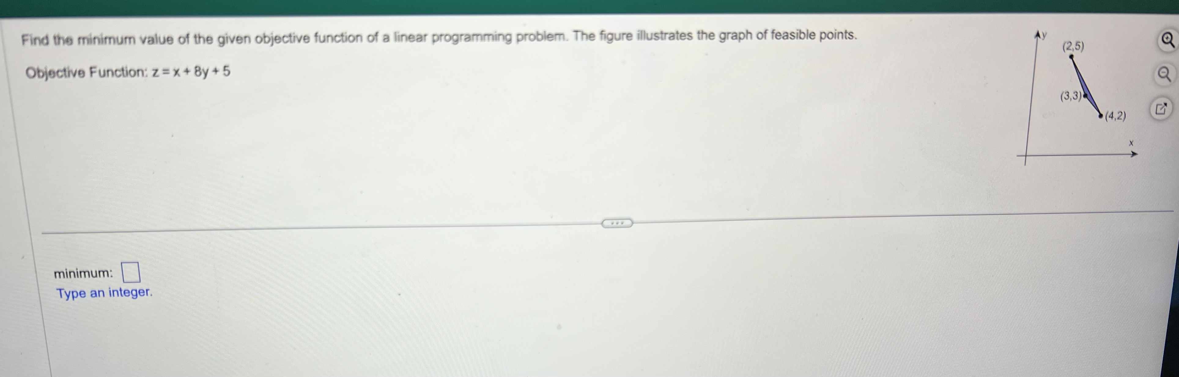 Find the minimum value of the given objective