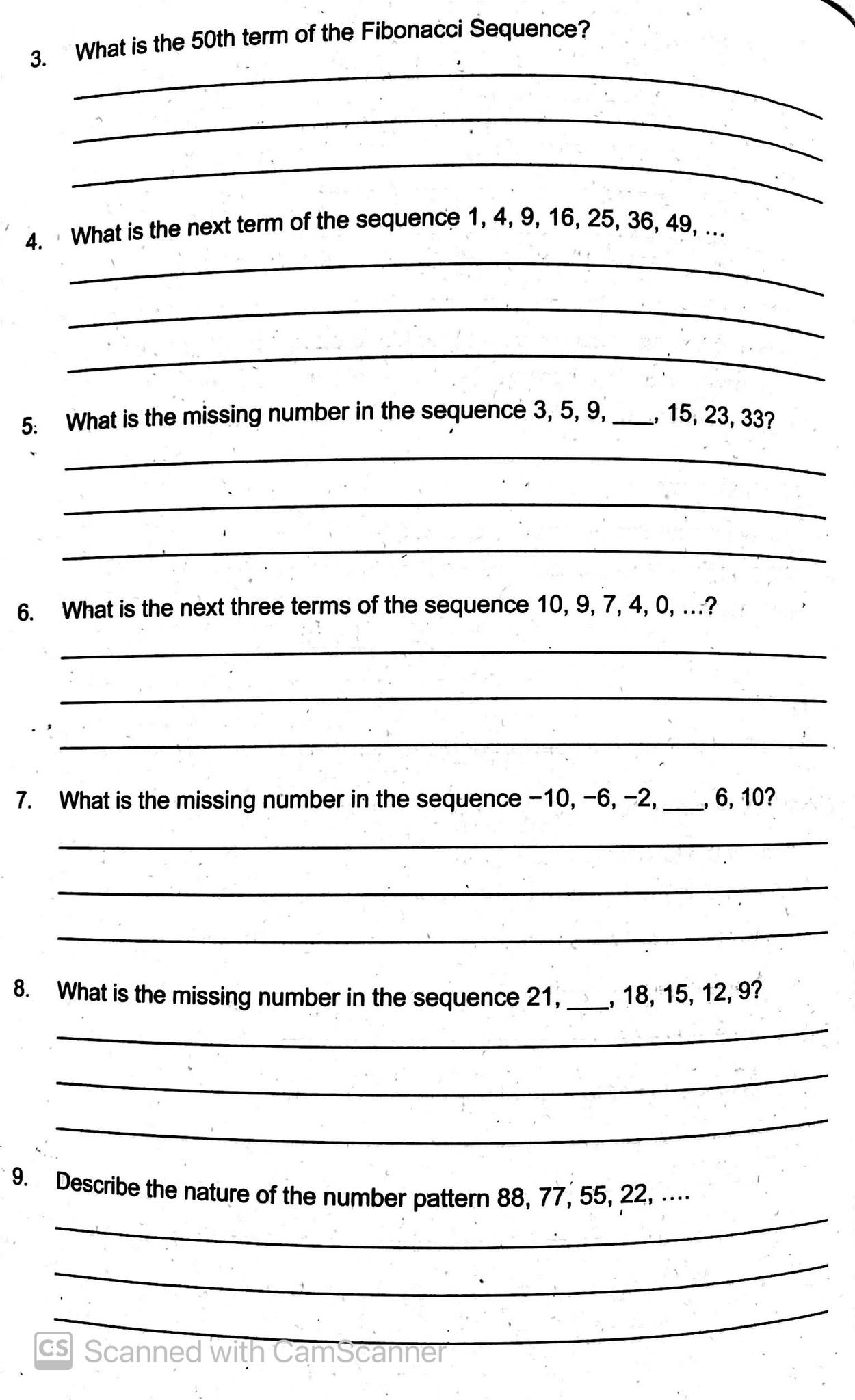 Can you help me answer these? 3. What is the 50th