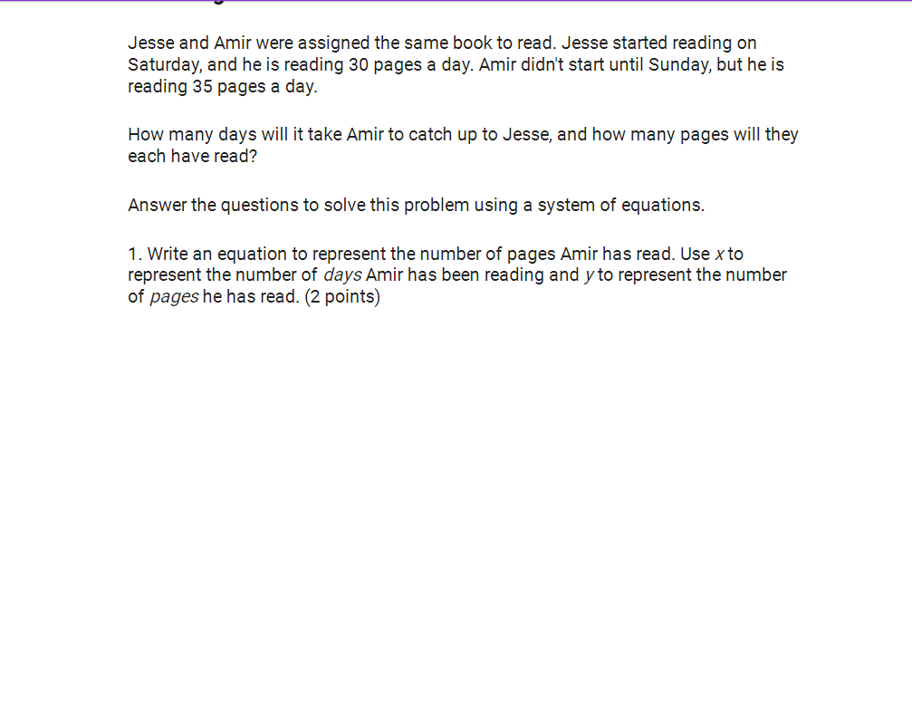 Jesse and Amir were assigned the same book to