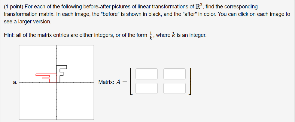 For each of the following before-after pictures