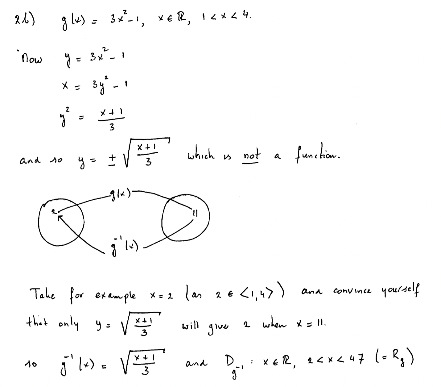 21) 9 1+ ) = 3x - 1, XER, 14 x 64. now 4 = 3x - 1