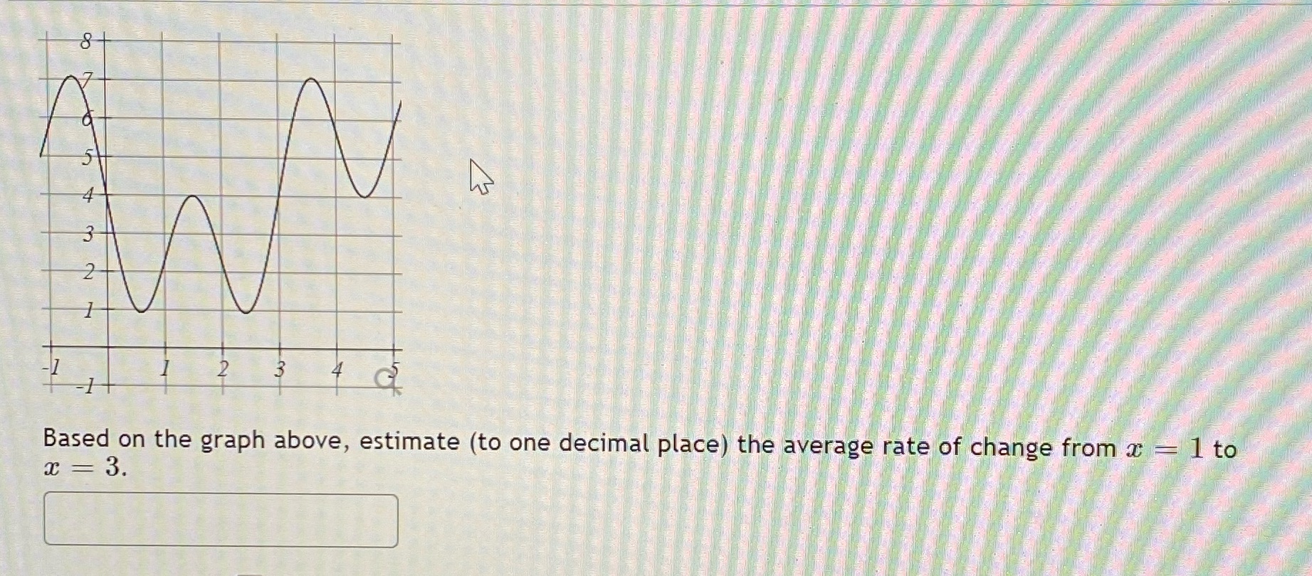 Rates of Change and behavior of graphs. Answer