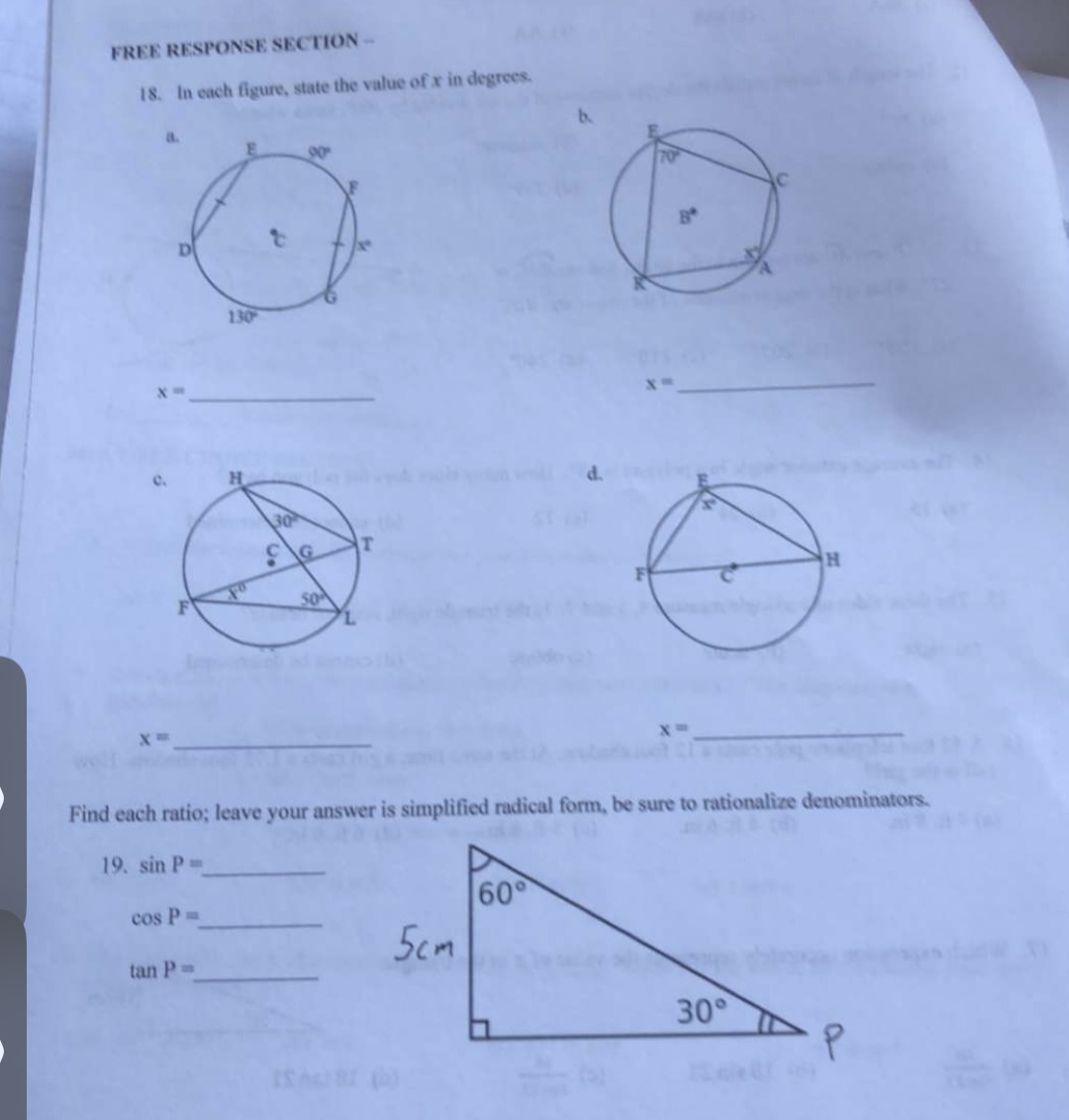 Please help with all. Thank you so so much FREE