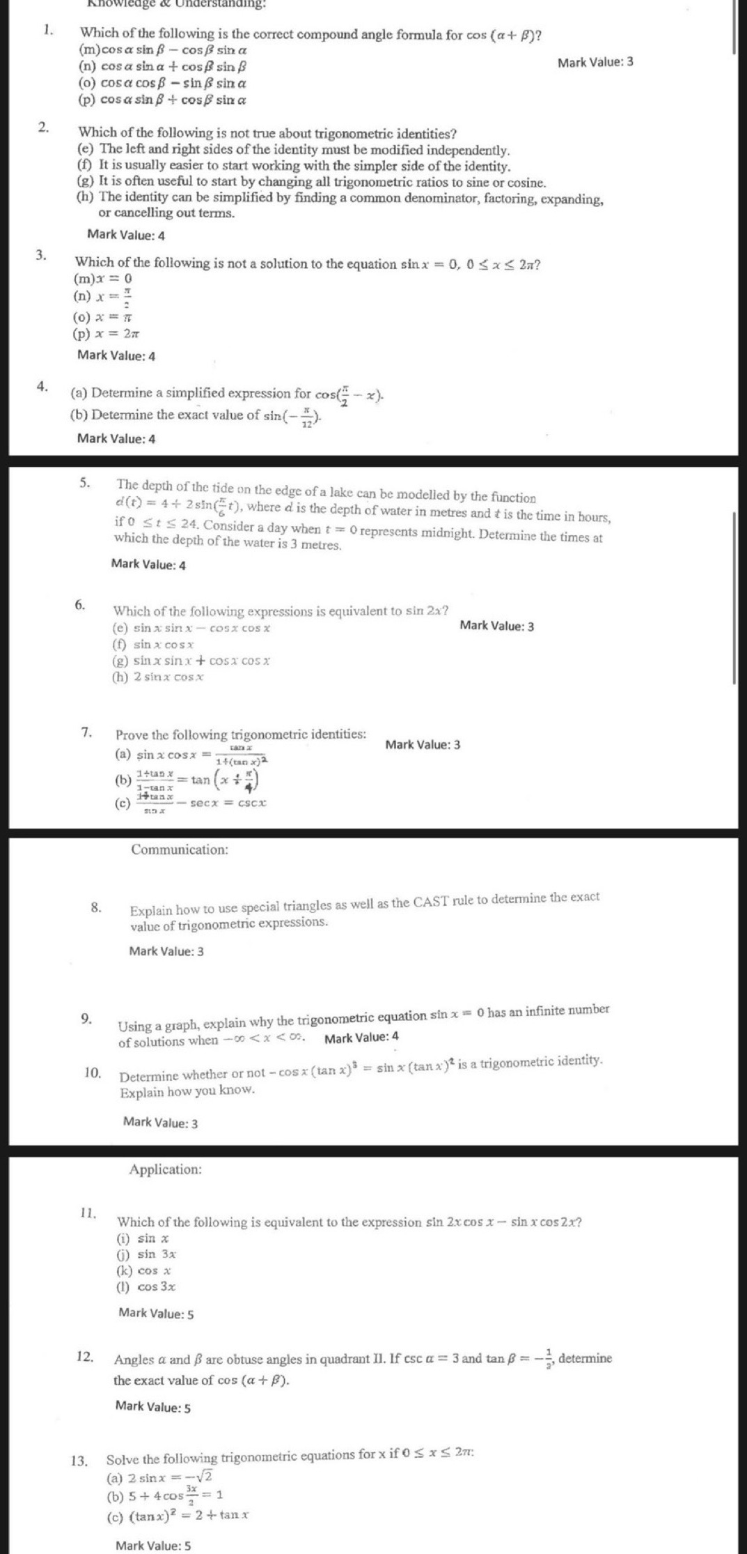 Question 1-13 1. Which of the following is the