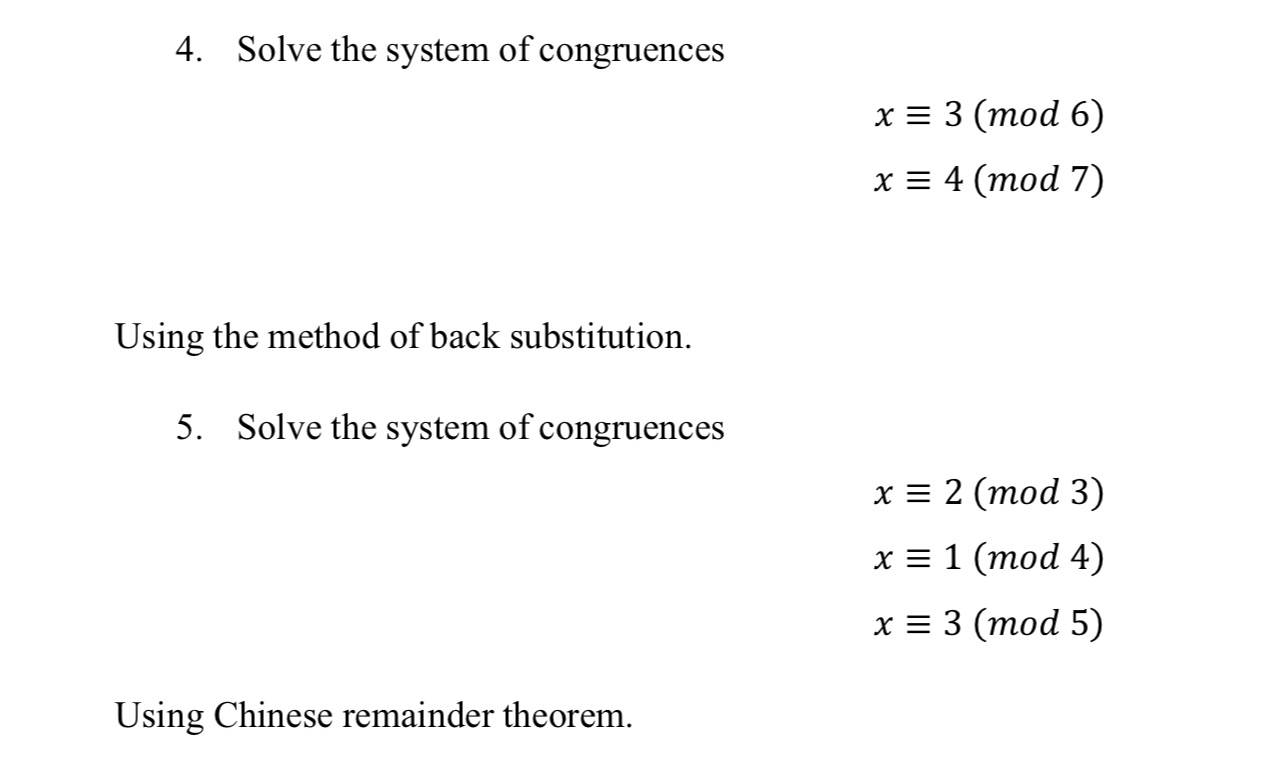 Please help me solve this 4. Solve the system of