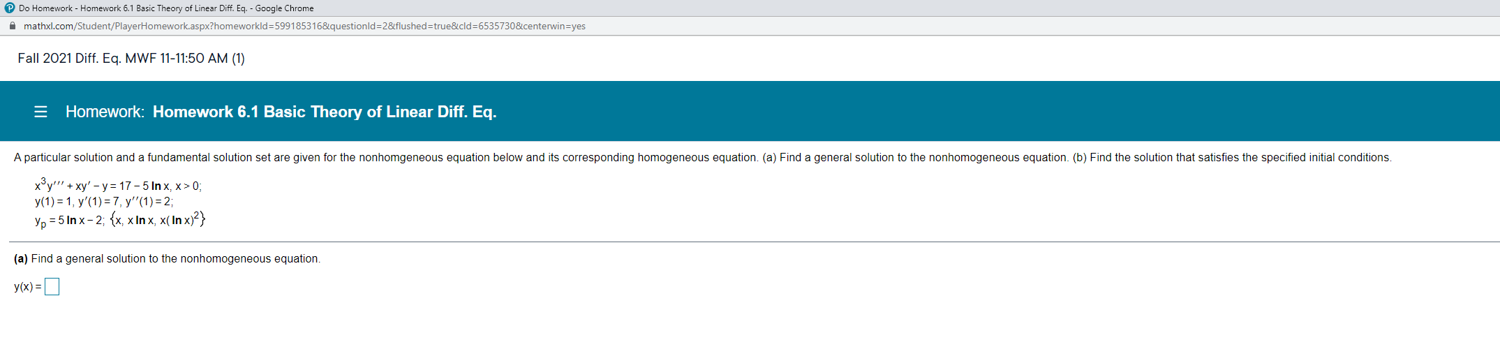 Do Homework - Homework 6.1 Basic Theory of Linear