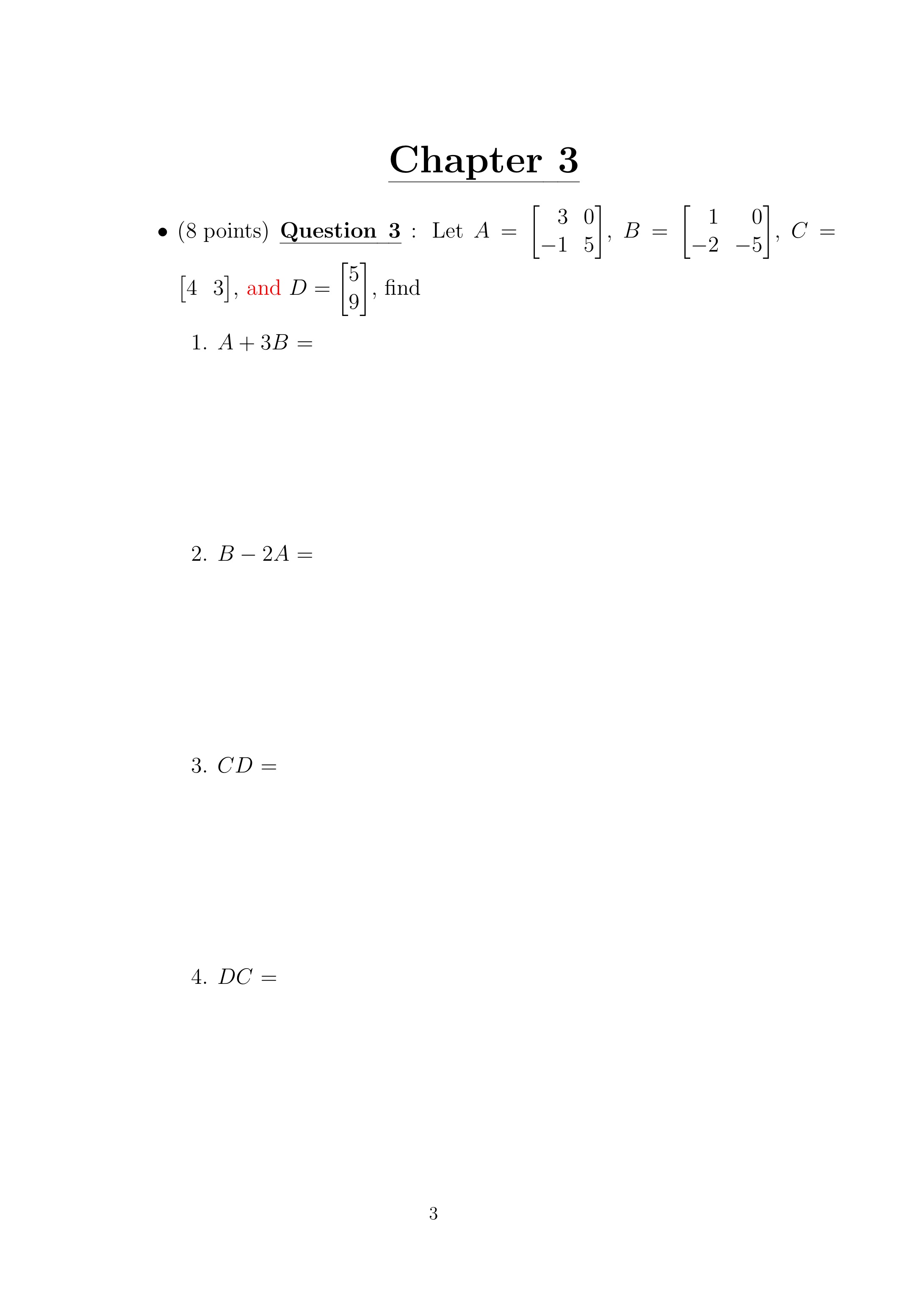 \fo (8 points) Question 4 : Given that L _L 1. A