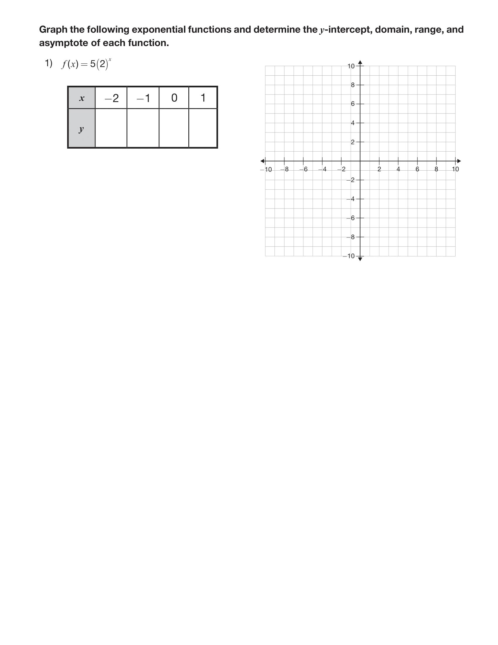 Subject : Algebra 1 Objective : Answer the given