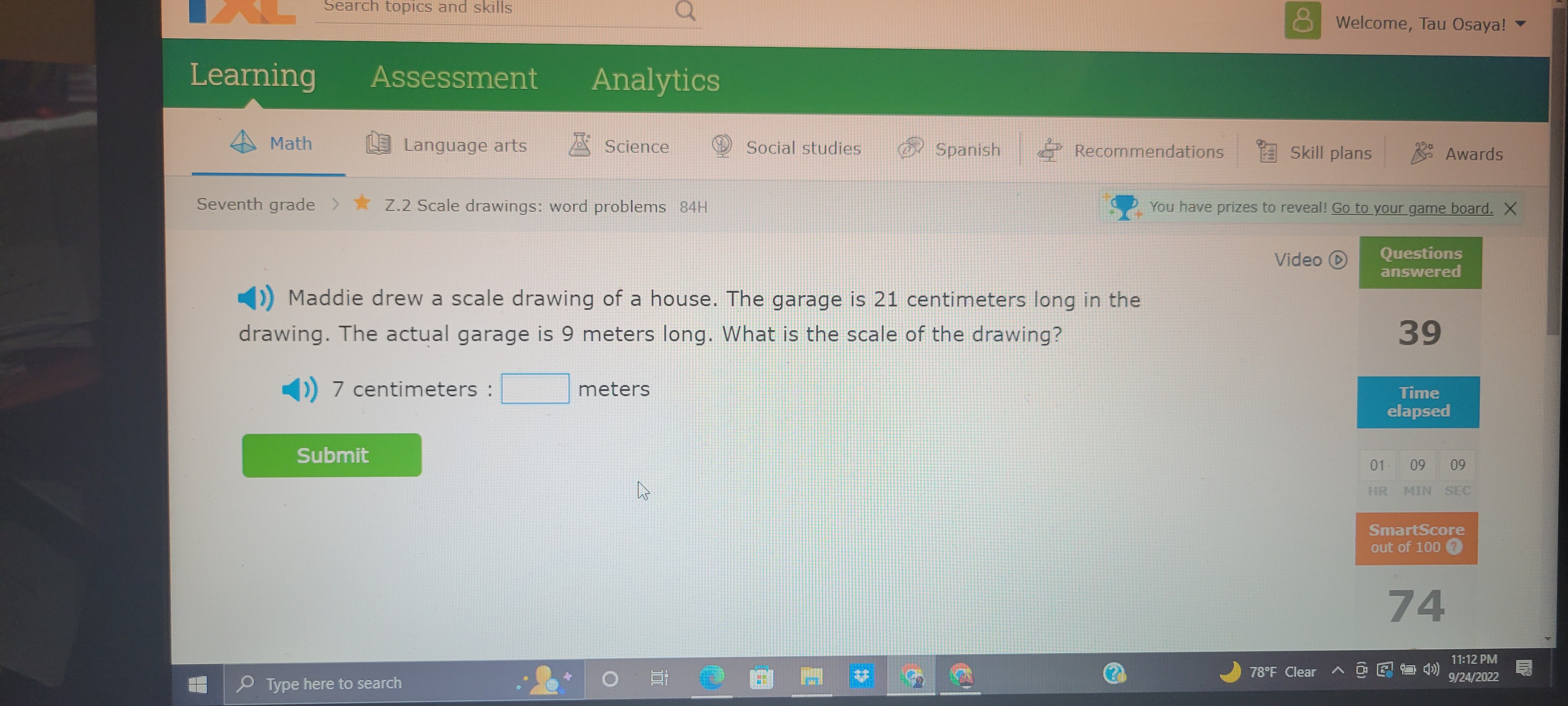 Search topics and skills Welcome, Tau Osaya!
