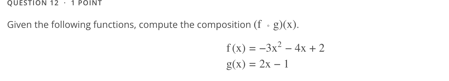 QUESTION 2 - 1 POINT Given the graph ofy : f(x),