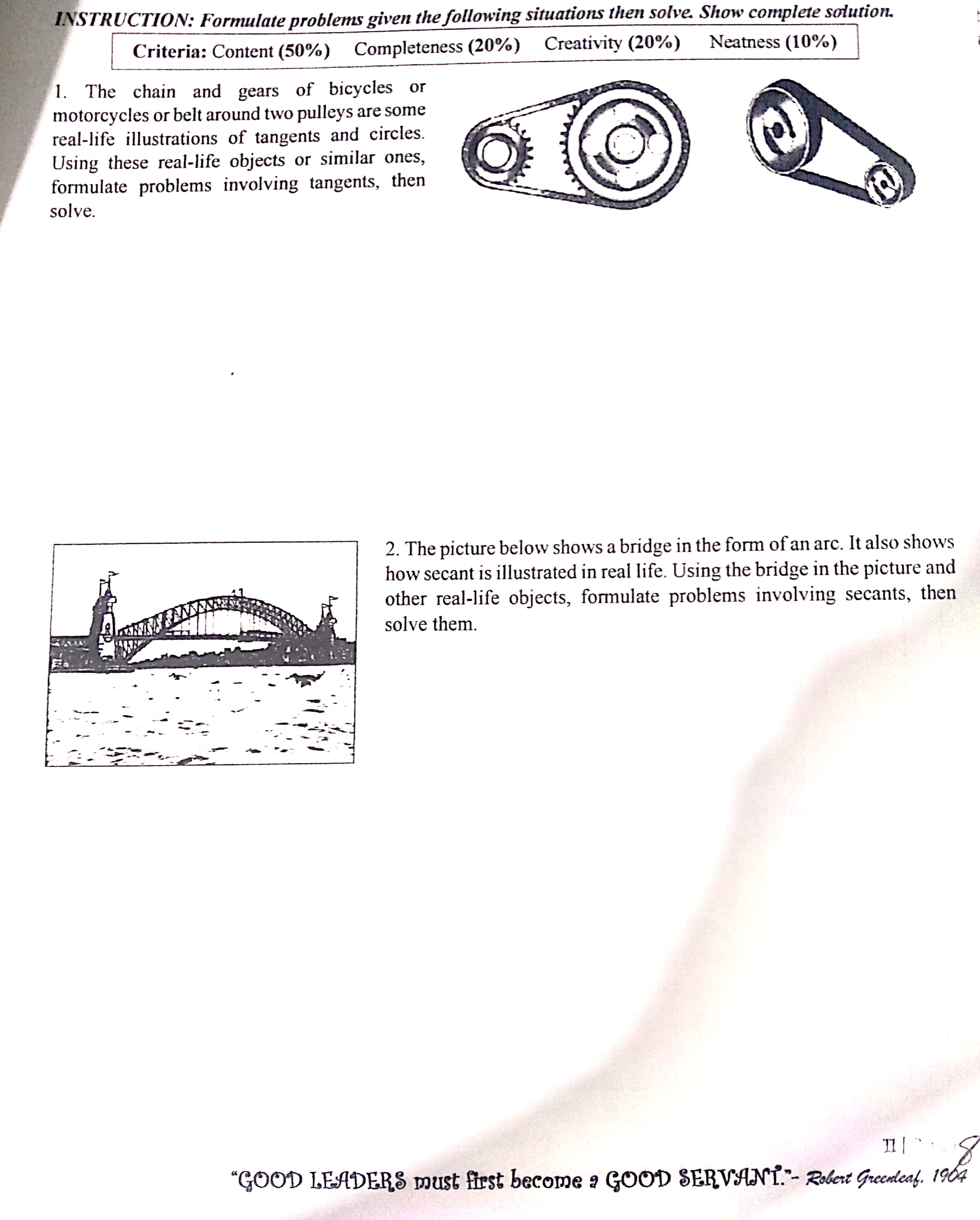 Please help me on my activity on my math subject