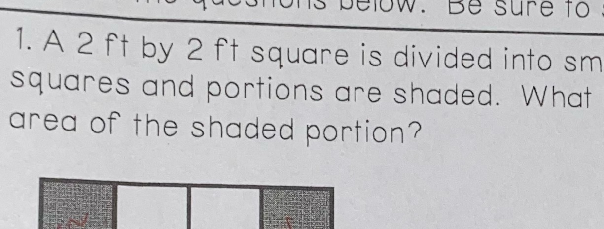 it didn't give me the answer below. be sure To 1.