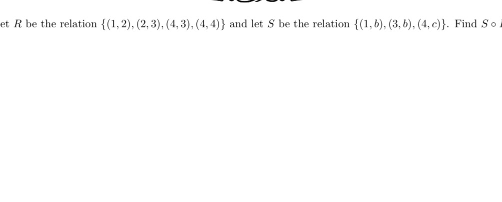et R be the relation { (1, 2), (2, 3), (4, 3),