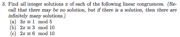 3. Find nit integer solutions I of enoh of the