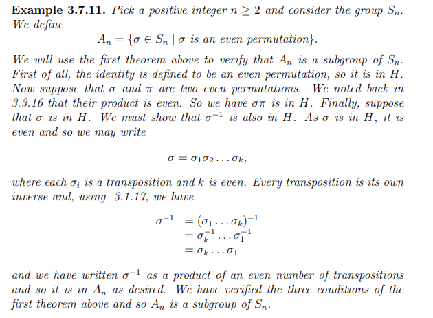Example 3.7.11. Pick a positive integer n 2 2 and
