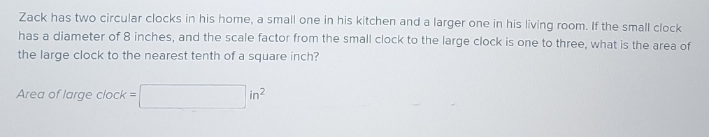 What is the answer? Zack has two circular clocks