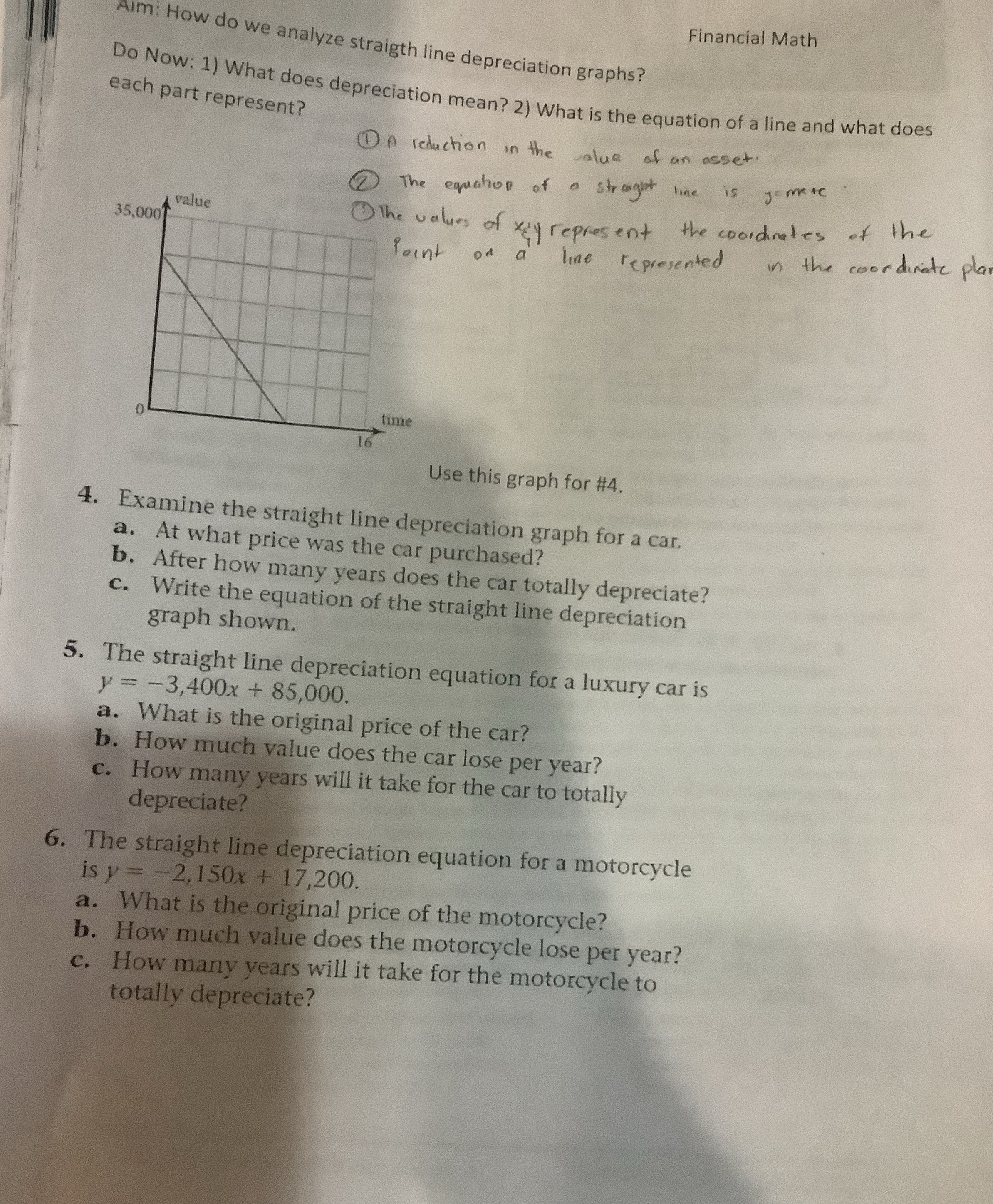 Financial Math Alm: How do we analyze straighth