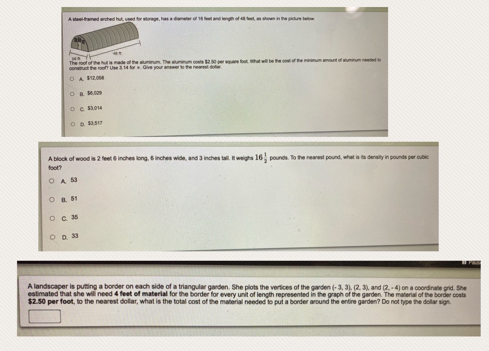 A steel-framed arched hut, used for storage, has