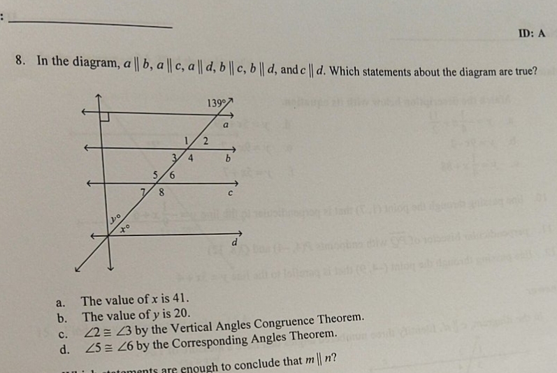 which statements about the diagram is true? ID: A