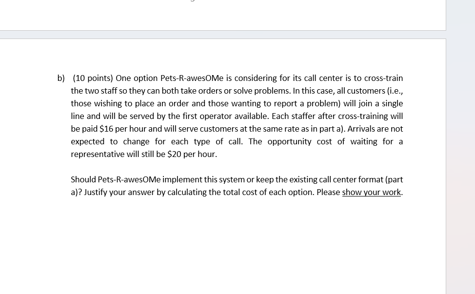 Part | -Quantitative Analysis [61 points] [33