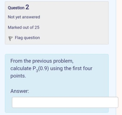 Using anymethod in this 1. Newton's Forward