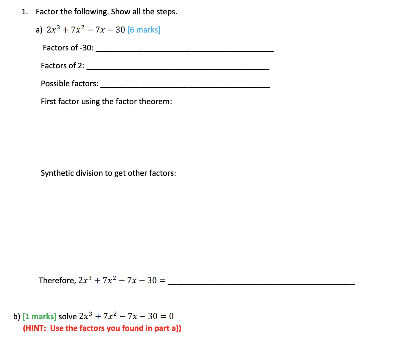 PLEASE ANSWER ASAP!!! TIA!!! 1. Factor the