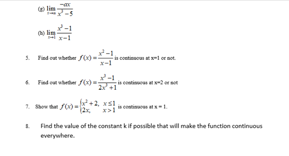 Requesting full working and explanation: 1. Let f