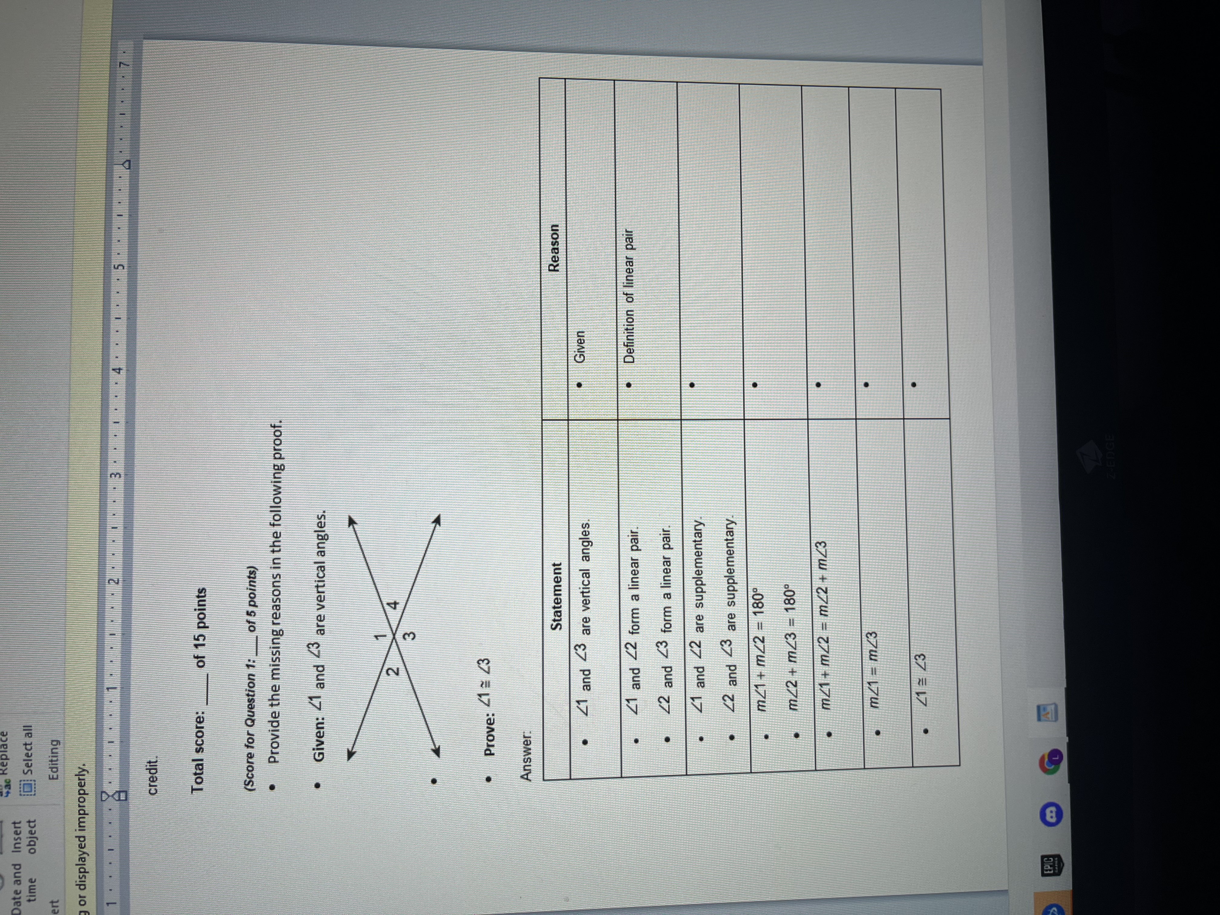 D " Jeremy says that VABD = VCBD by the SAS