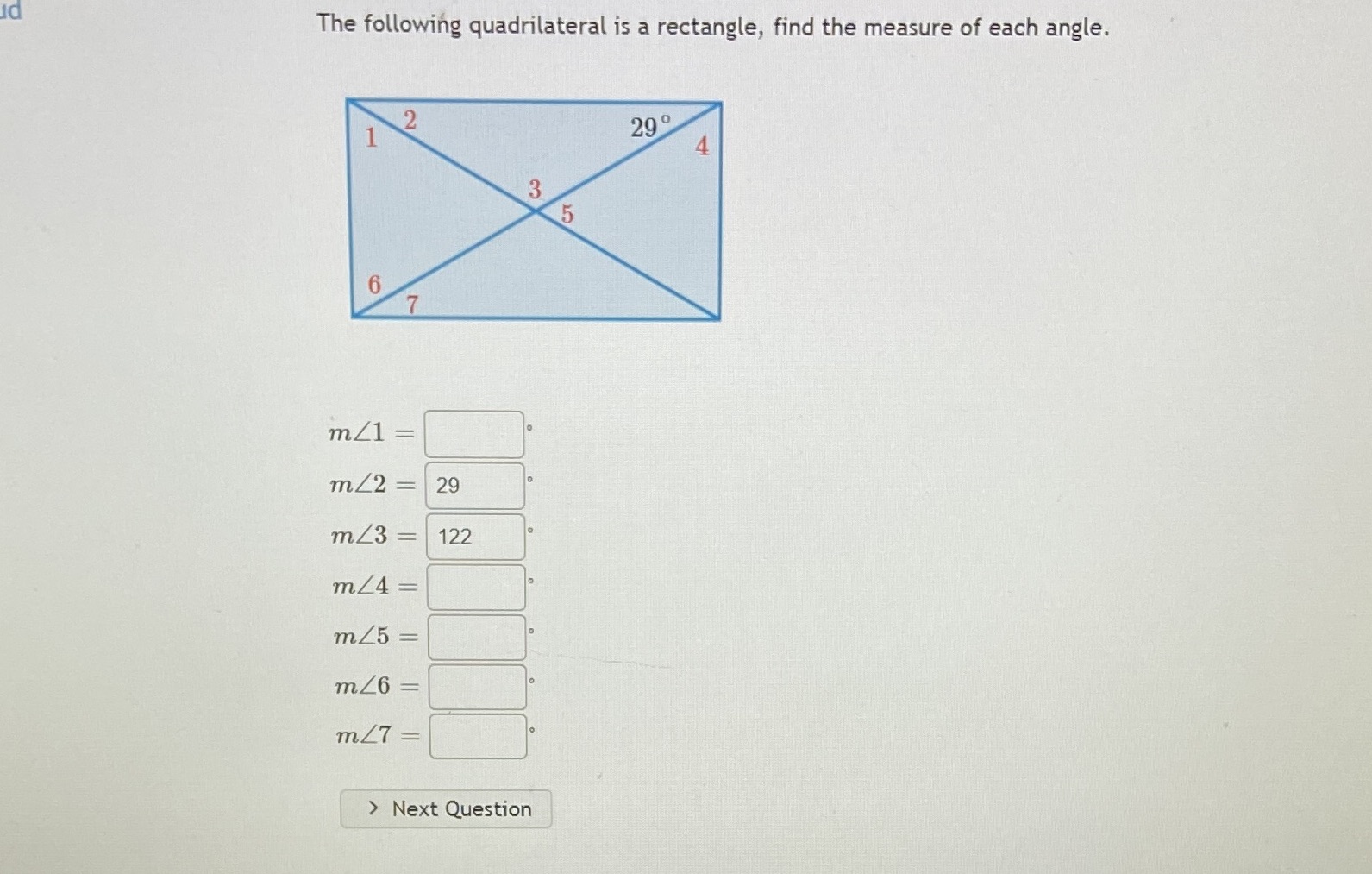 Find the missing angles Id The following