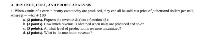 Kindly enclose your final answer in box. A.