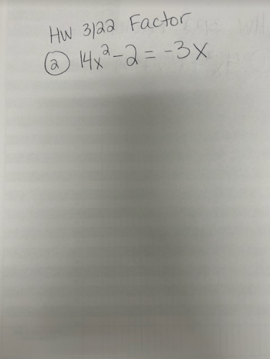 Should solve the work like this 4 x 3 - 9 x = - 5