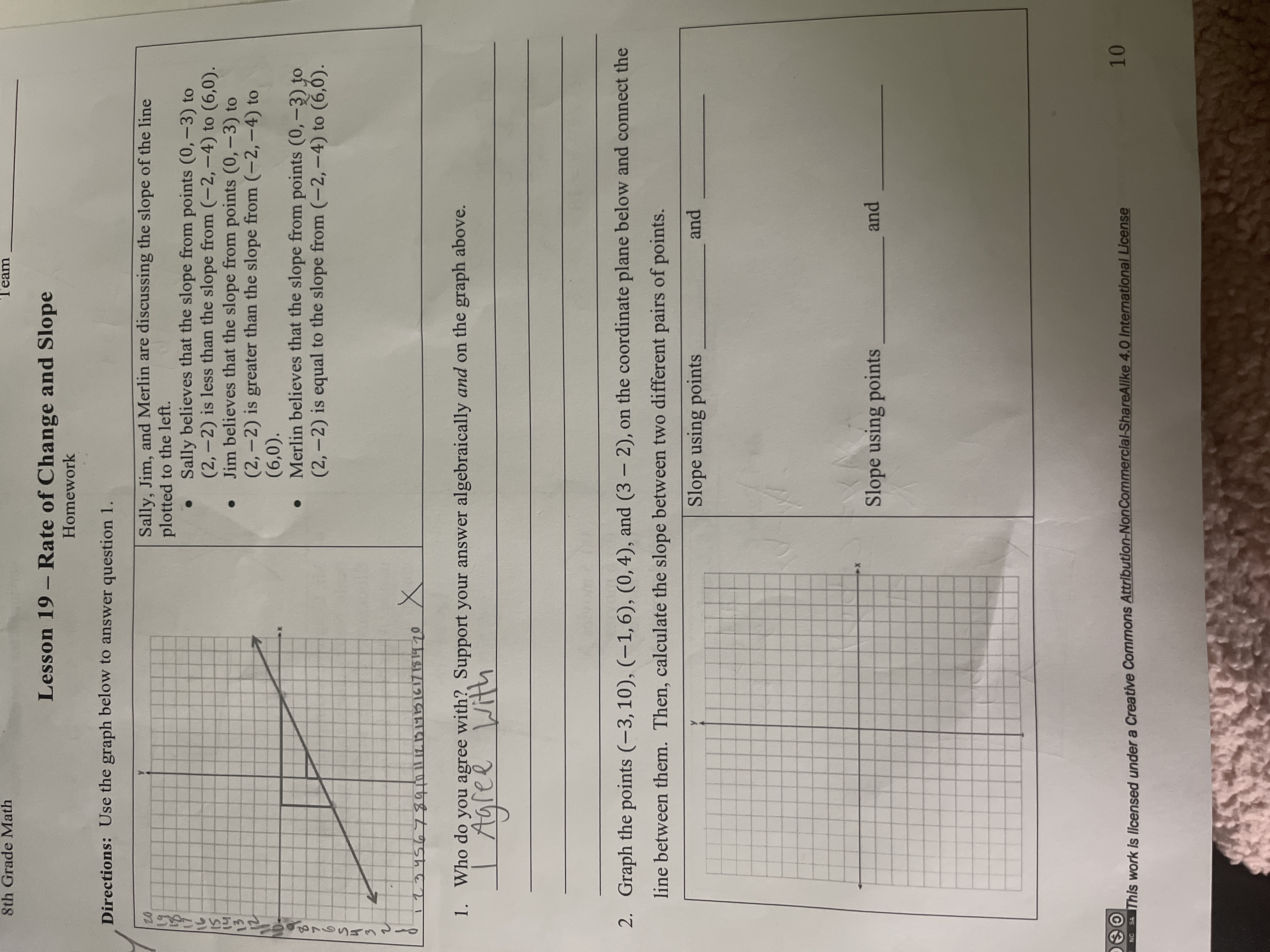 8th Grade Math Lesson 19 - Rate of Change and