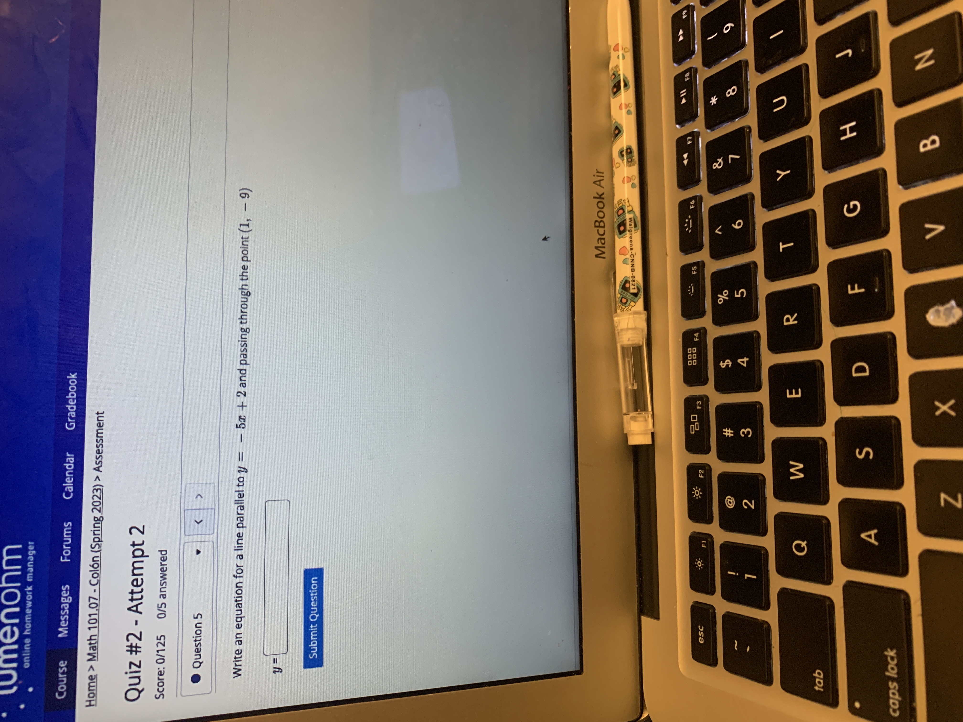tumenonm online homework manager Course Messages