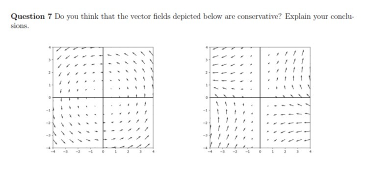 Question 7 Do you think that the vector fields